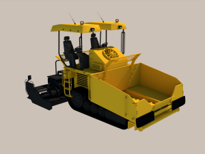 Asphalt Paver 3D Model