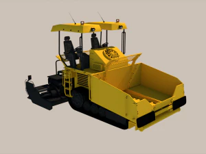 Asphalt Paver 3D Model
