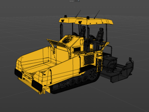 Asphalt Paver 3D Model