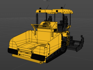 Asphalt Paver 3D Model
