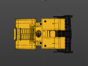 Asphalt Paver 3D Model