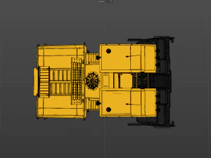 Asphalt Paver 3D Model