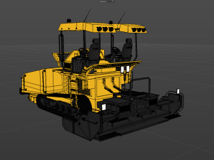 Asphalt Paver 3D Model