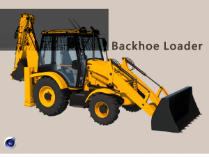 Экскаватор-погрузчик 3D Модель