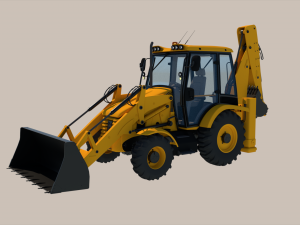 Backhoe Loader Modelo 3D