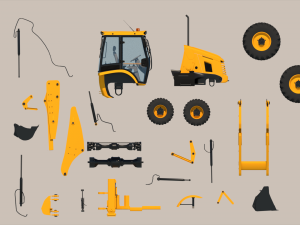 Backhoe Loader Modelo 3D