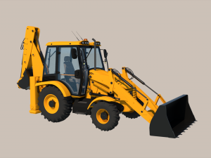 Backhoe Loader Modelo 3D