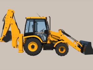 Backhoe Loader 3D Model