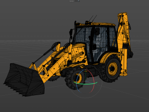 Backhoe Loader Modelo 3D