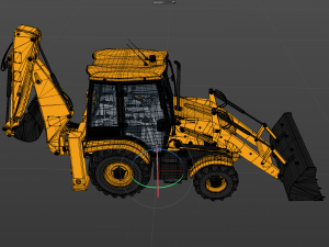 Backhoe Loader Modelo 3D