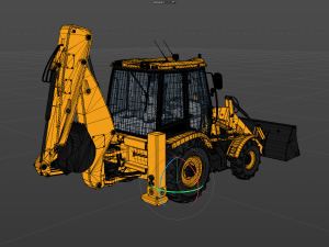 Backhoe Loader Modelo 3D