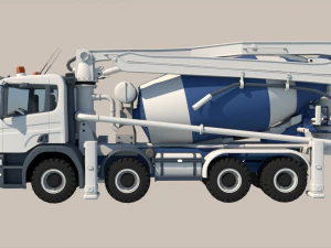 Concrete Mixer 3D Model