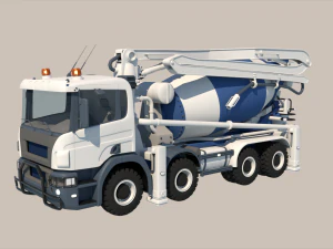 Concrete Mixer 3D Model