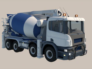 Concrete Mixer 3D Model