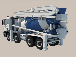 Concrete Mixer 3D Model