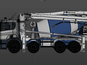 Concrete Mixer 3D Model