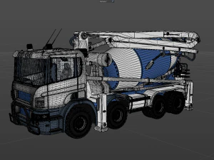 Concrete Mixer 3D Model
