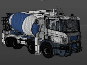 Concrete Mixer 3D Model