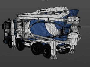 Concrete Mixer 3D Model