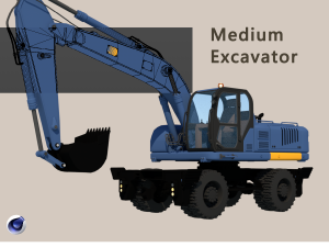 Medium Excavator 3D Model