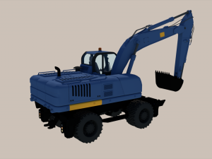Medium Excavator Modello 3D