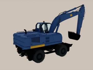 Medium Excavator 3D Model