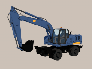 Medium Excavator Modello 3D