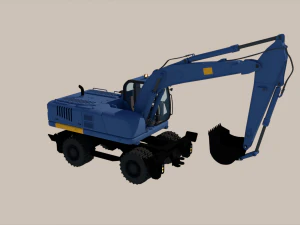 Medium Excavator 3D Model