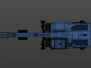 Medium Excavator 3D Model