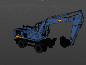 Medium Excavator Modello 3D