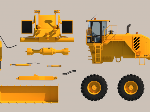 Construction Machinery Model 3D