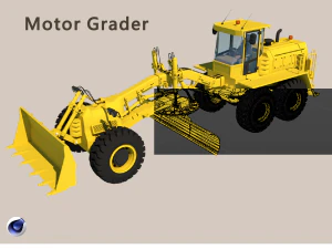 Motoniveladora Modelo 3D