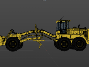 Motor Grader 3D Model