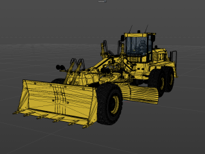Motor Grader 3D Model