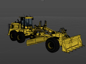 Motor Grader 3D Model