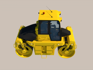 Asphalt roller 3D 모델