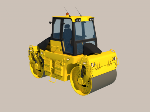 Asphalt roller 3D 모델