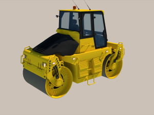 Asphalt roller 3D 모델