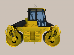 Asphalt roller 3D 모델