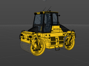 Asphalt roller 3D 모델