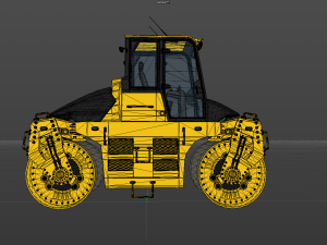 Asphalt roller 3D 모델