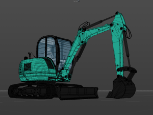Small Excavator 3D 模型
