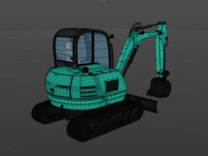 Small Excavator 3D Model