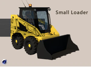 Маленький погрузчик 3D Модель