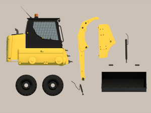 Small Loader Model 3D