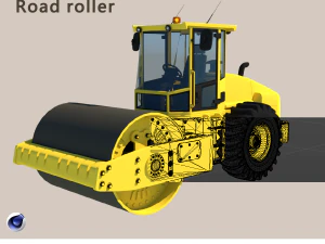 Stra&szlig;enwalze 3D Modell