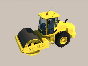 Road Roller 3D Model