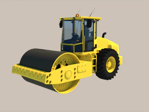 Road Roller 3D Model