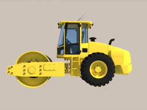 Road Roller 3D Model
