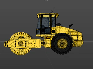 Road Roller 3D Model